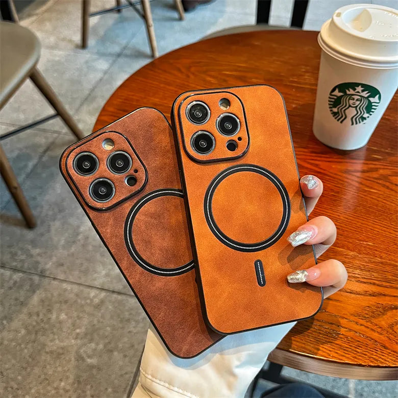 Case para iPhone Matte Leather Ultra Slim capa.