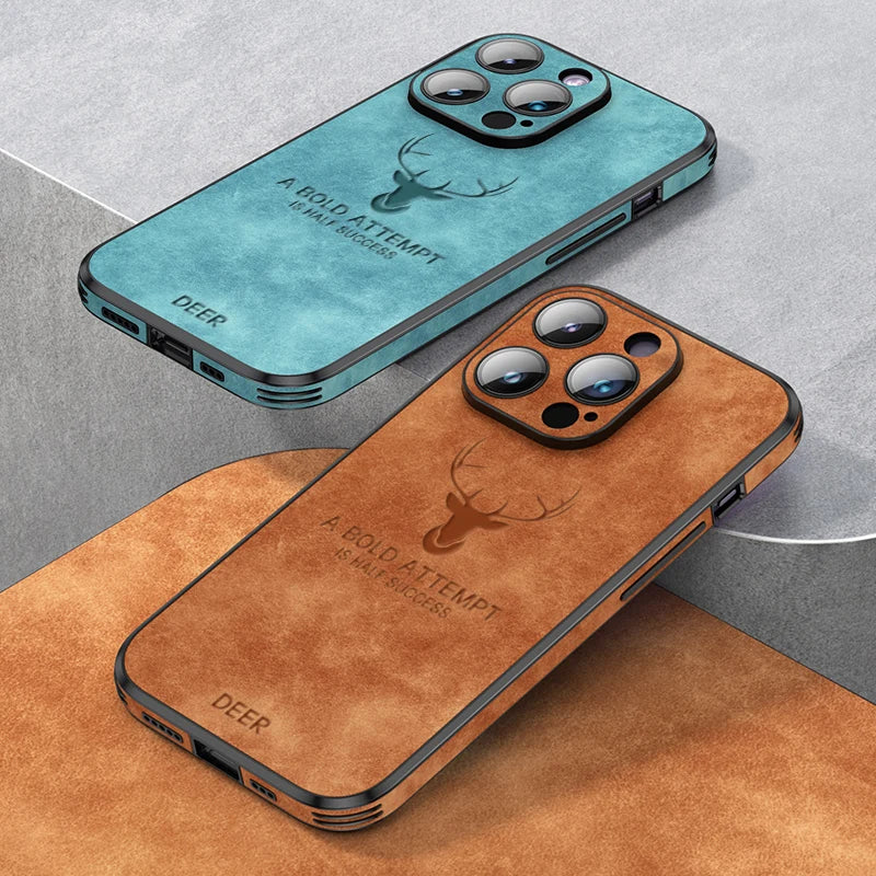 Case Luxuosa de couro do cervo lente de vidro PAGUE 1 E LEVE 2 AGORA