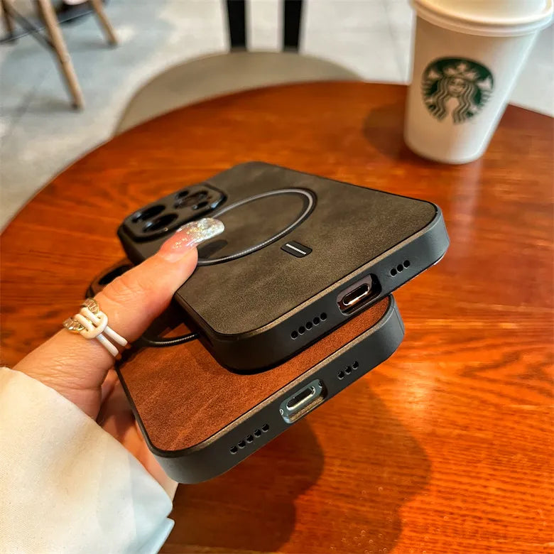 Case para iPhone Matte Leather Ultra Slim capa.