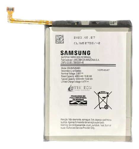 Flex Bateria Samsung M53 Original Novo M536